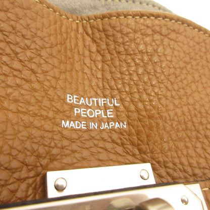 beautiful people | ビューティフルピープル レザーマーケットバッグ ハンドバッグ 1445611952 ブラウン
