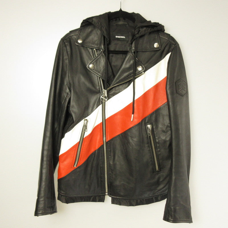 DIESEL | DIESEL L-SOLOVE Leather 00SUDC0JAUW Black Size: S