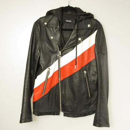 DIESEL | DIESEL L-SOLOVE Leather 00SUDC0JAUW Black Size: S