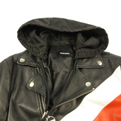 DIESEL | DIESEL L-SOLOVE Leather 00SUDC0JAUW Black Size: S