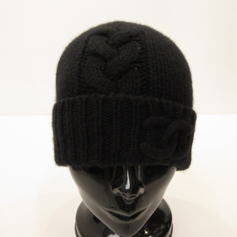 CHANEL | Chanel Knit Cap AAB424 Authentic Domestic Product Black