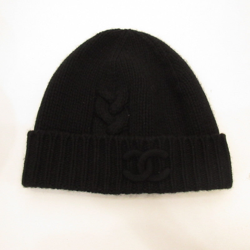 CHANEL | Chanel Knit Cap AAB424 Authentic Domestic Product Black