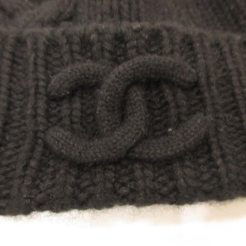 CHANEL | Chanel Knit Cap AAB424 Authentic Domestic Product Black