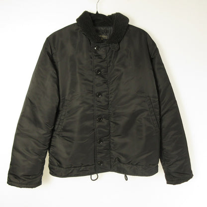 Nylon Deck Jacket Military Coat 795 Black Size: 38