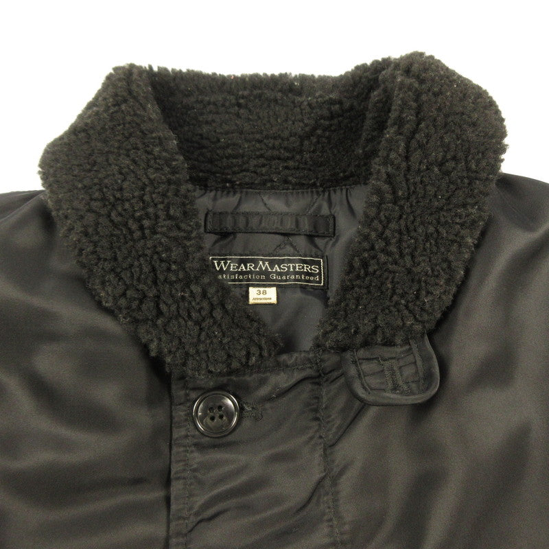 Nylon Deck Jacket Military Coat 795 Black Size: 38