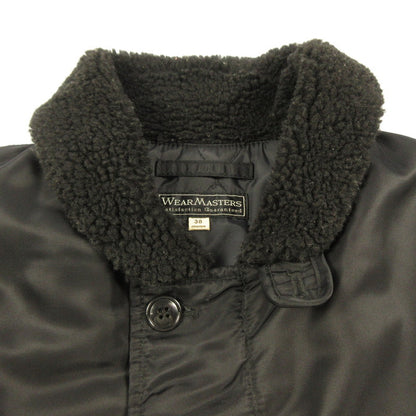 Nylon Deck Jacket Military Coat 795 Black Size: 38