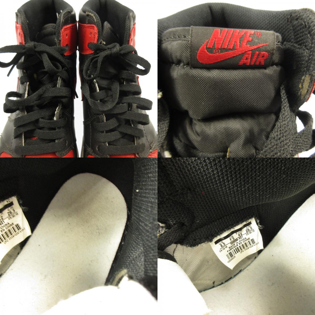 NIKE | Nike AIR JORDAN 1 RETRO HIGH OG Sneakers 555088-001 Red 26.5cm