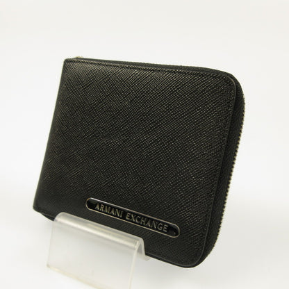 ARMANI EXCHANGE | Armani Exchange AX Logo Zip-Around Mini Wallet Long Wallet XM000927 Black