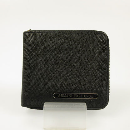 ARMANI EXCHANGE | Armani Exchange AX Logo Zip-Around Mini Wallet Long Wallet XM000927 Black