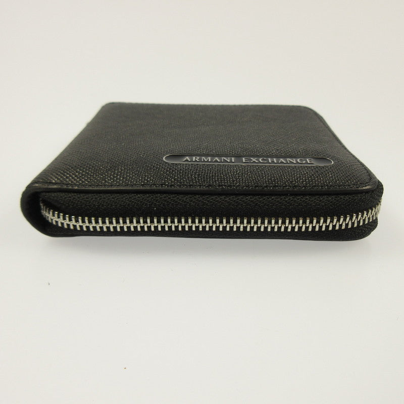 ARMANI EXCHANGE | Armani Exchange AX Logo Zip-Around Mini Wallet Long Wallet XM000927 Black