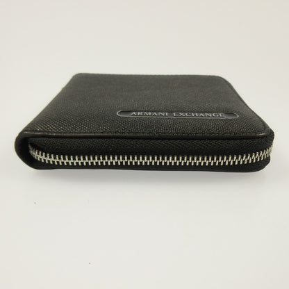 ARMANI EXCHANGE | Armani Exchange AX Logo Zip-Around Mini Wallet Long Wallet XM000927 Black