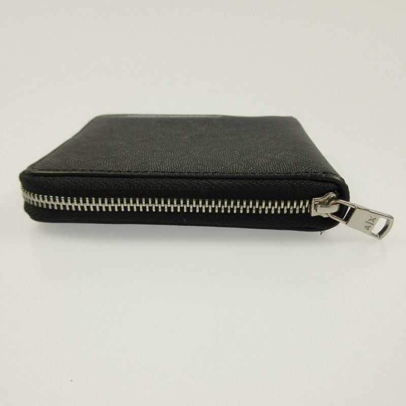 ARMANI EXCHANGE | Armani Exchange AX Logo Zip-Around Mini Wallet Long Wallet XM000927 Black