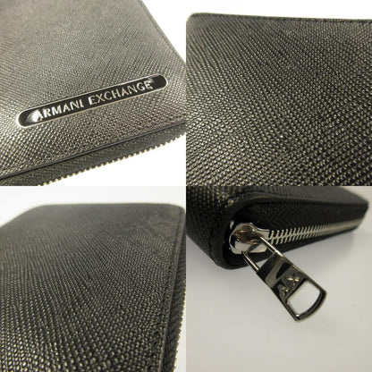 ARMANI EXCHANGE | Armani Exchange AX Logo Zip-Around Mini Wallet Long Wallet XM000927 Black