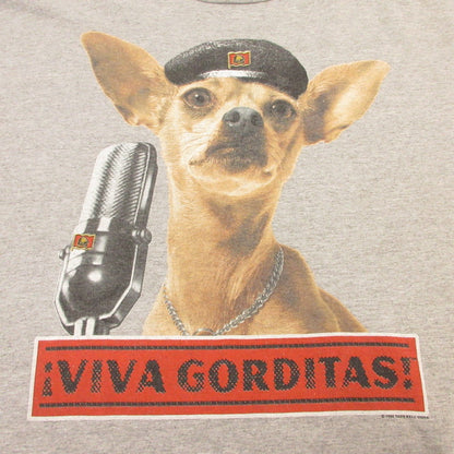 【中古】VINTAGE衣料 | ヴィンテージイリョウ TACOBELL VIVA GORDITAS 半袖Ｔシャツ 年式:90S　シングルステッチ グレー サイズ：XL【姫路東店】