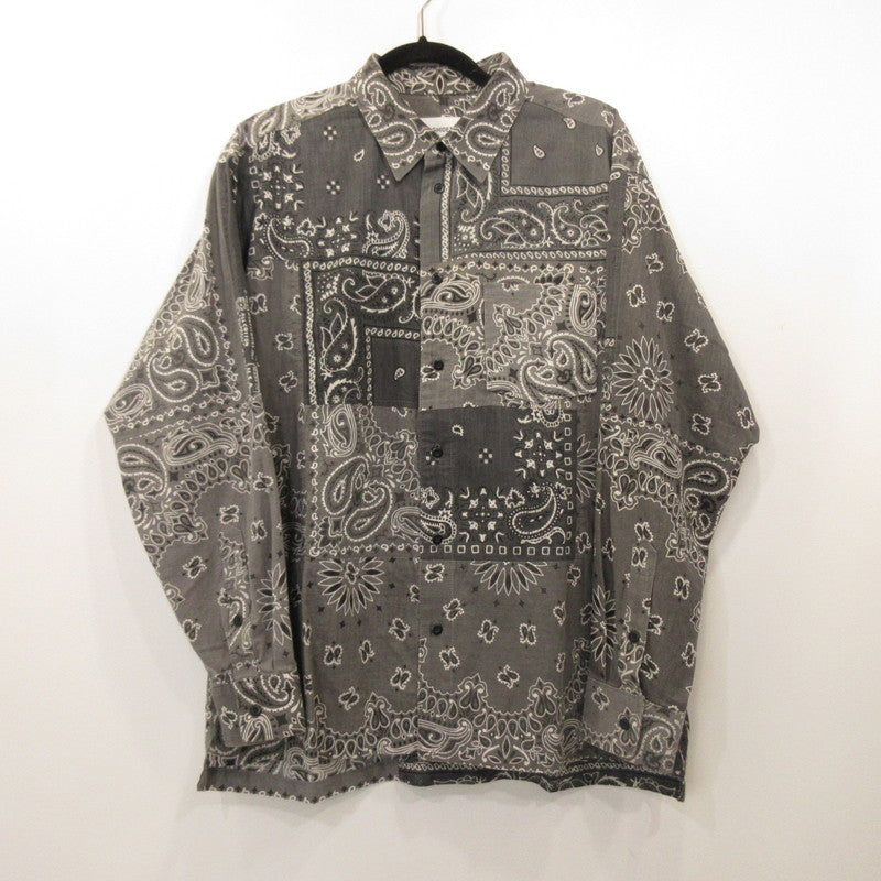 MIYAGIHIDETAKA | MIYAGIHIDETAKA Bandana Shirt Long Sleeve Shirt Size: 2