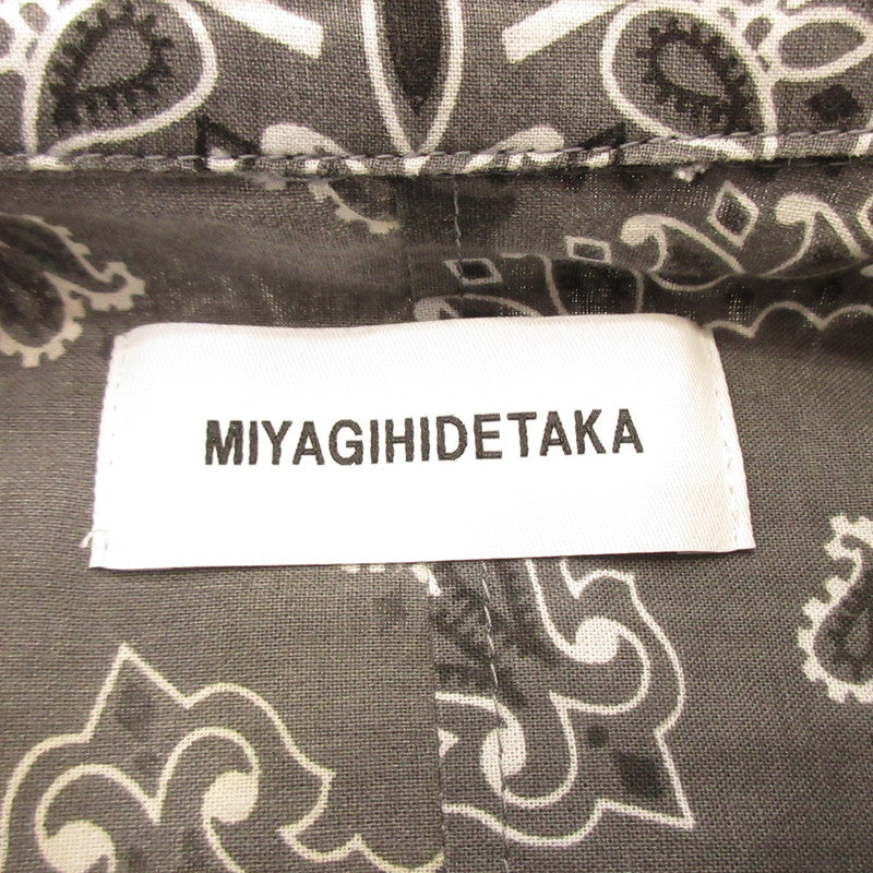 MIYAGIHIDETAKA | MIYAGIHIDETAKA Bandana Shirt Long Sleeve Shirt Size: 2