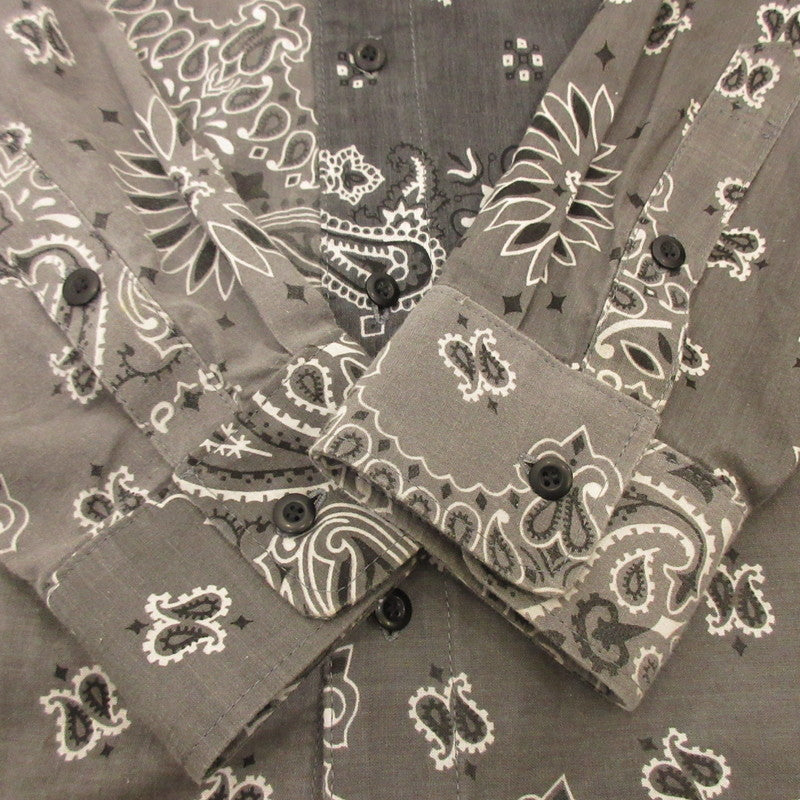 MIYAGIHIDETAKA | MIYAGIHIDETAKA Bandana Shirt Long Sleeve Shirt Size: 2