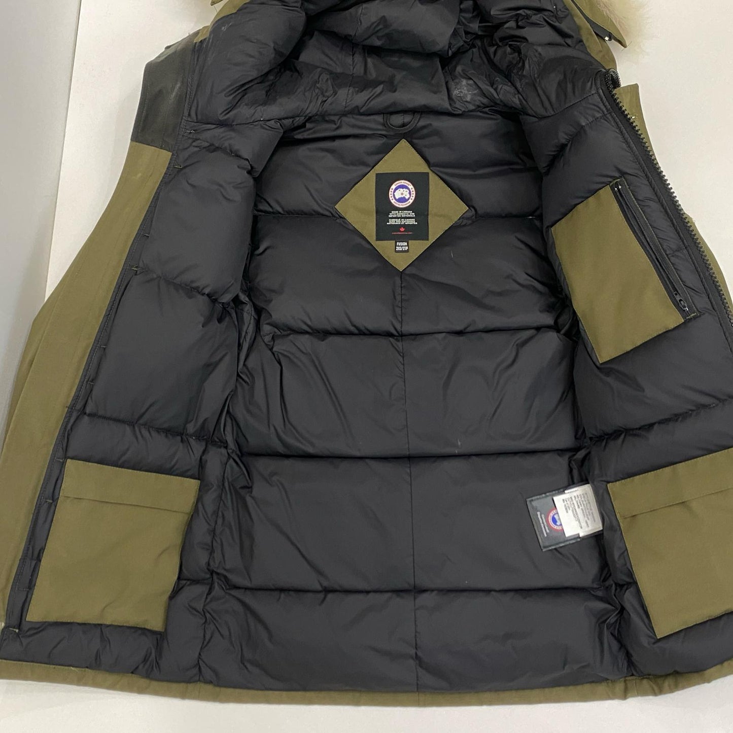 CANADA GOOSE | カナダグース Chateau Parka Fusion Fit Heritage ダウンジャケット 3426MA サザビーリーグ正規品 カーキ【姫路東店】