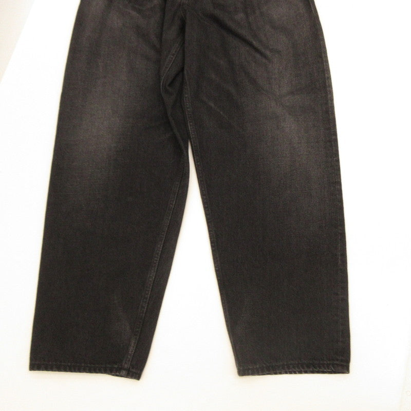 Graphpaper | Graphpaper Selvage Denim Two Tuck Tapered Pants GU251-40187DB Black Size: 1