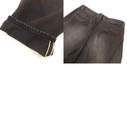 Graphpaper | Graphpaper Selvage Denim Two Tuck Tapered Pants GU251-40187DB Black Size: 1