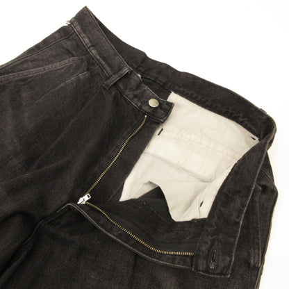 Graphpaper | Graphpaper Selvage Denim Two Tuck Tapered Pants GU251-40187DB Black Size: 1