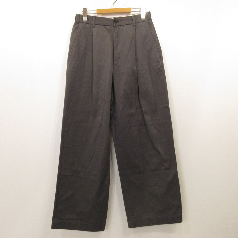 Graphpaper | Graphpaper Westpoint Chino Wide Straight Trousers Chino Pants GM251-40069B Gray Size: 1