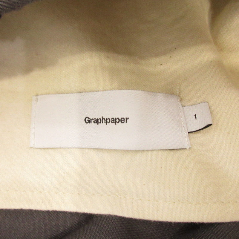 Graphpaper | Graphpaper Westpoint Chino Wide Straight Trousers Chino Pants GM251-40069B Gray Size: 1