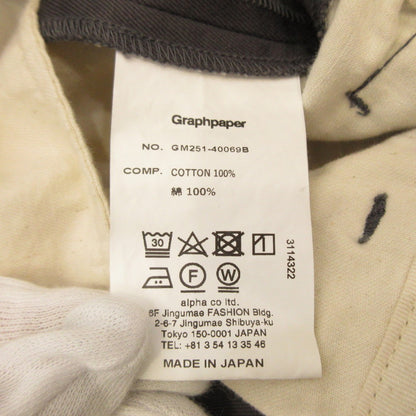 Graphpaper | Graphpaper Westpoint Chino Wide Straight Trousers Chino Pants GM251-40069B Gray Size: 1