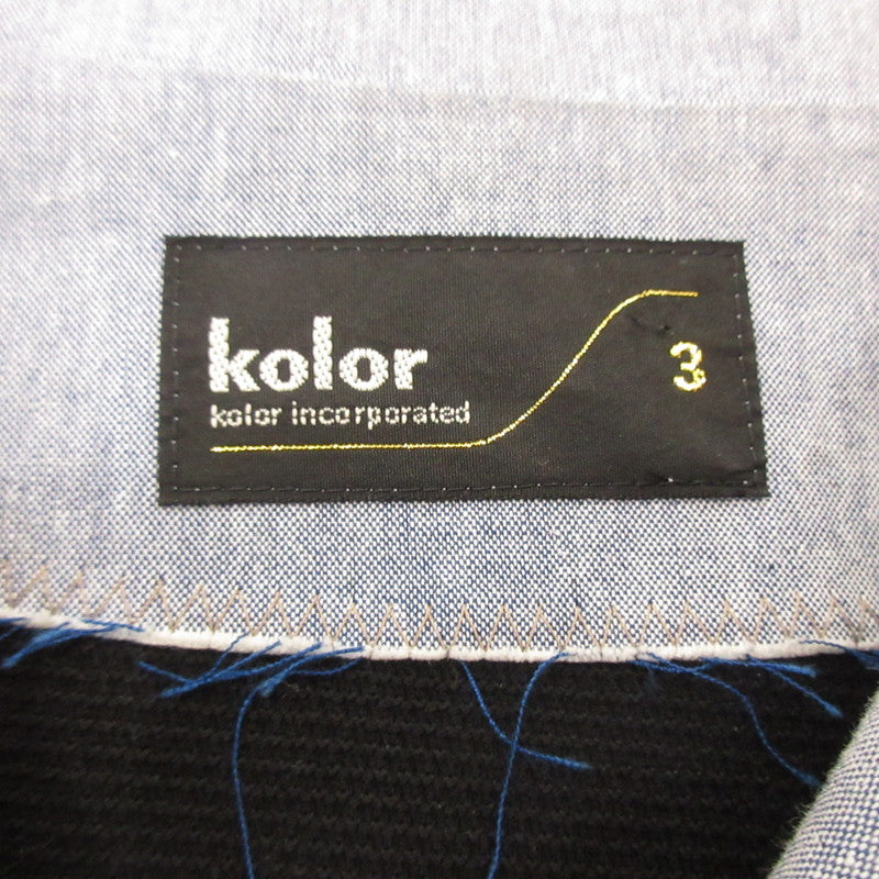 kolor | カラー ポロシャツ 25SCM-T04202 ブラック サイズ：3