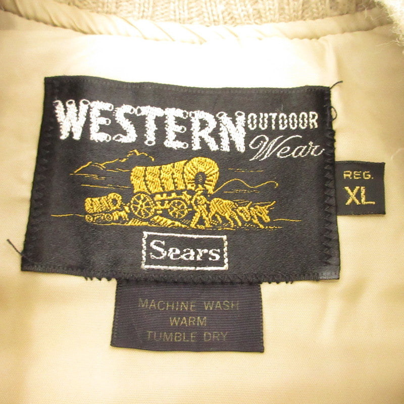 sears | Sears Padded Vest 51611 DEPT 651 Beige Size: XL