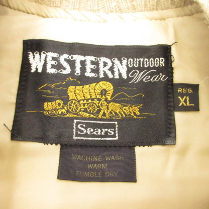 sears | Sears Padded Vest 51611 DEPT 651 Beige Size: XL