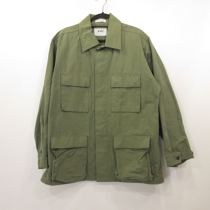 W)TAPS | Double Taps NYCO.RIPSTOP Military Jacket WVDT-SHM01 Khaki Size: 3