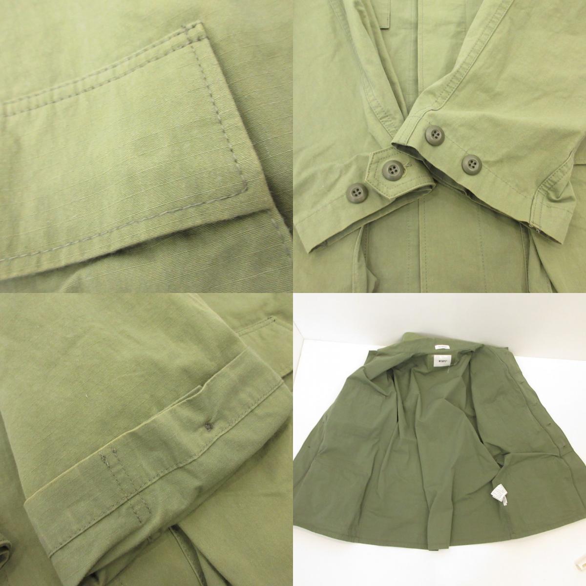 W)TAPS | Double Taps NYCO.RIPSTOP Military Jacket WVDT-SHM01 Khaki Size: 3