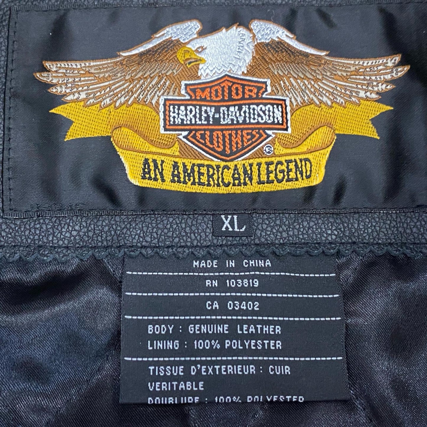 HARLEY-DAVIDSON | ハーレーダビットソン レザー レザージャケット ブラック サイズ：XL【姫路東店】