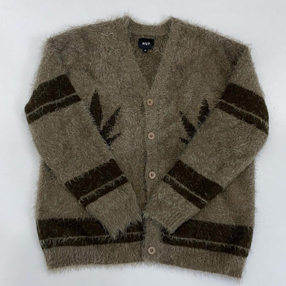 HUF | ハフ OUTRO CARDIGAN カーディガン KN00380 ブラウン サイズ：XL【姫路東店】