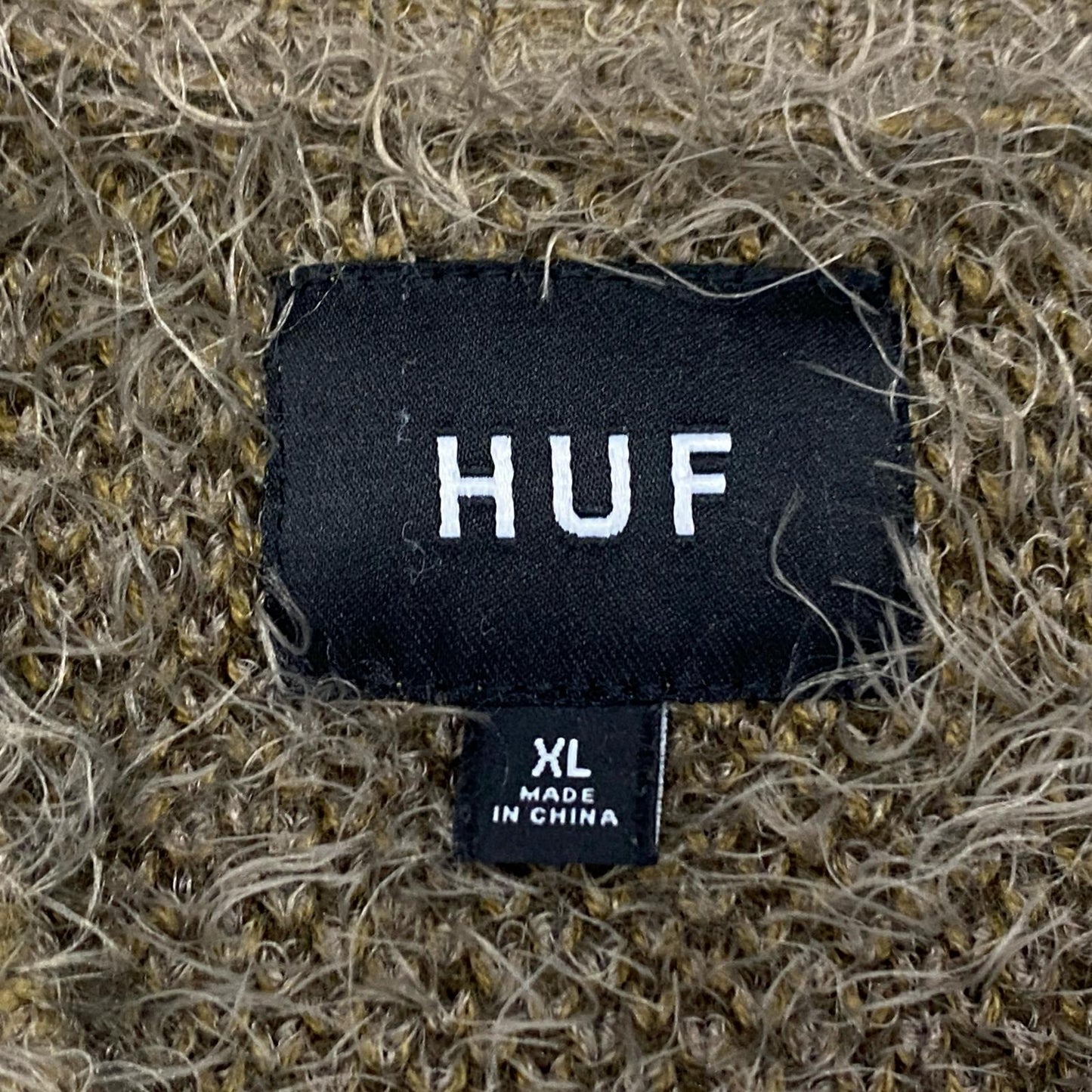 HUF | ハフ OUTRO CARDIGAN カーディガン KN00380 ブラウン サイズ：XL【姫路東店】