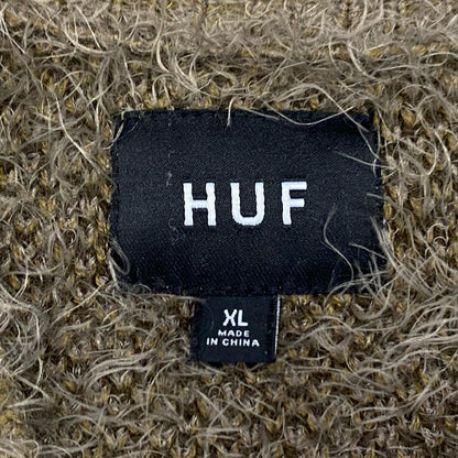 HUF | ハフ OUTRO CARDIGAN カーディガン KN00380 ブラウン サイズ：XL【姫路東店】