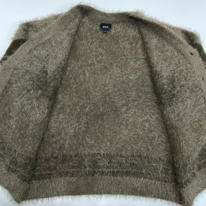HUF | ハフ OUTRO CARDIGAN カーディガン KN00380 ブラウン サイズ：XL【姫路東店】