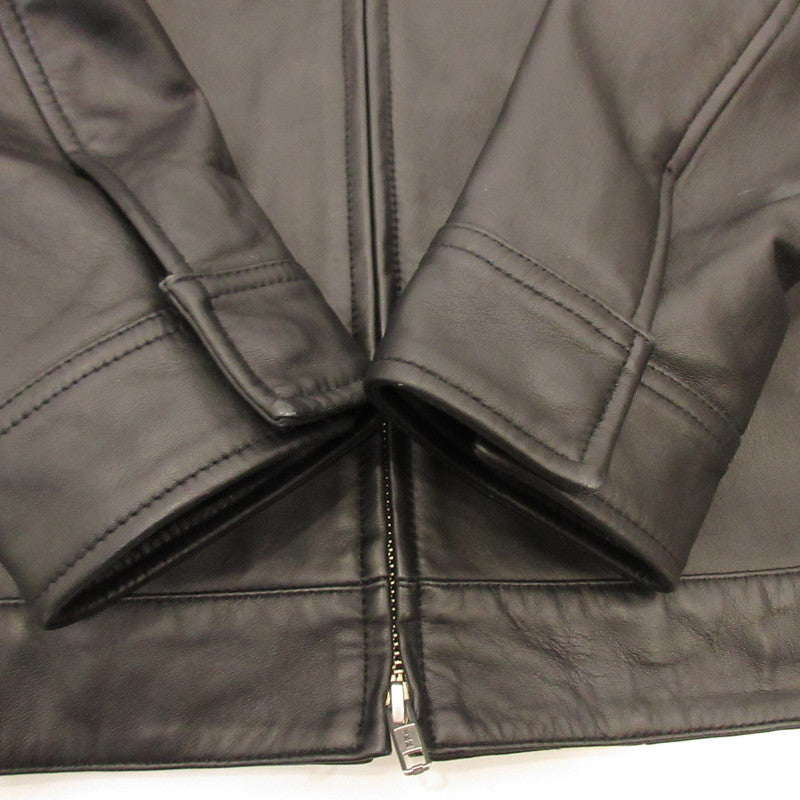 JOURNAL STANDARD | JOURNAL STANDARD Sheep Leather Single Riders Jacket Leather 23-011-600-5660-3-0 Black Size: M