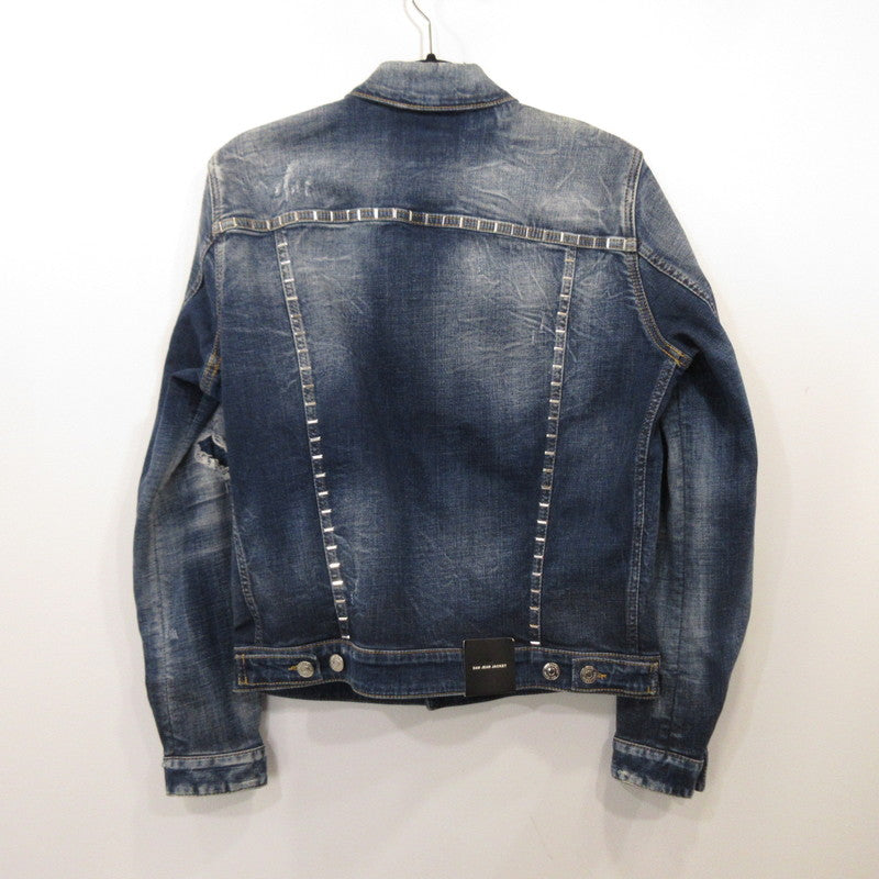DSQUARED2 | Dsquared2 STAPLED MEDIUM STAPLED CLEAN WASH DAN JEAN JACKET Denim S74AM1356 Blue Size: 46