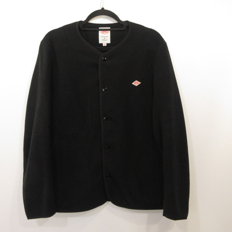Danton | Danton FLEECE COLLARLESS JACKET Outerwear JD-8939 Black Size: 40