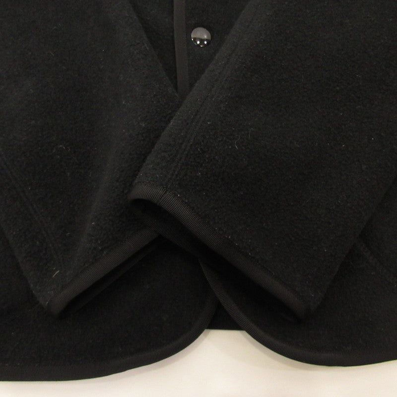 Danton | Danton FLEECE COLLARLESS JACKET Outerwear JD-8939 Black Size: 40