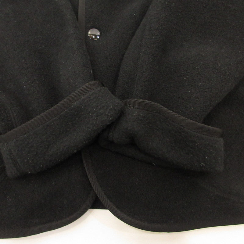 Danton | Danton FLEECE COLLARLESS JACKET Outerwear JD-8939 Black Size: 40