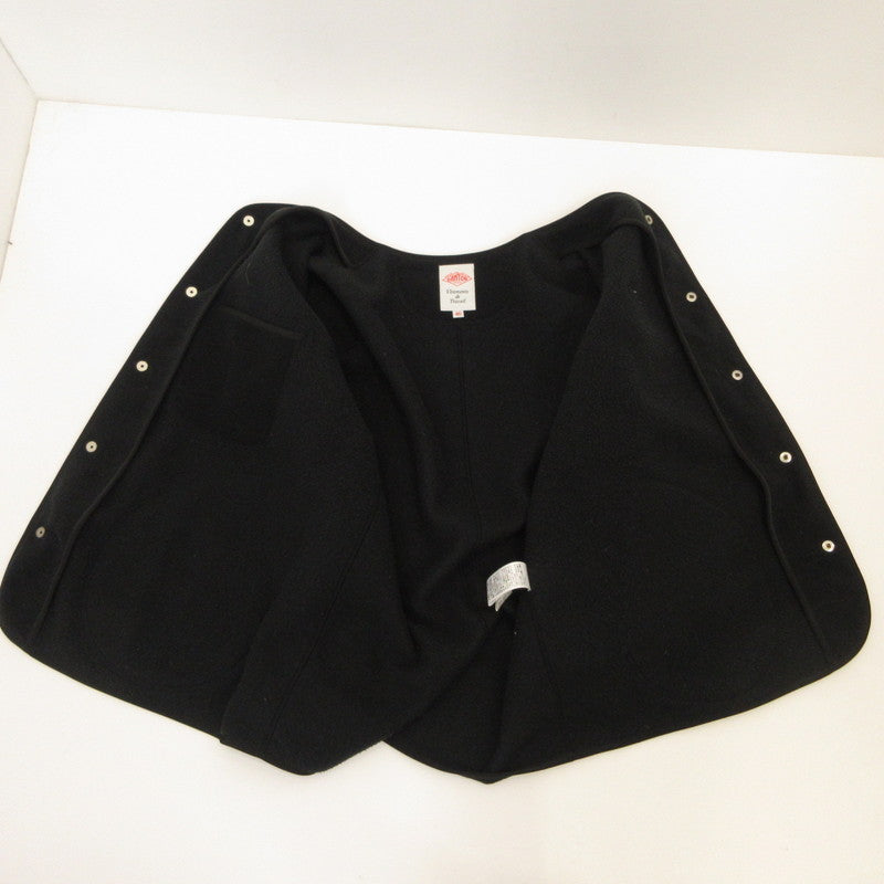 Danton | Danton FLEECE COLLARLESS JACKET Outerwear JD-8939 Black Size: 40