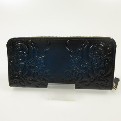 ONE PIECE Gradation Leather Long Wallet Blue