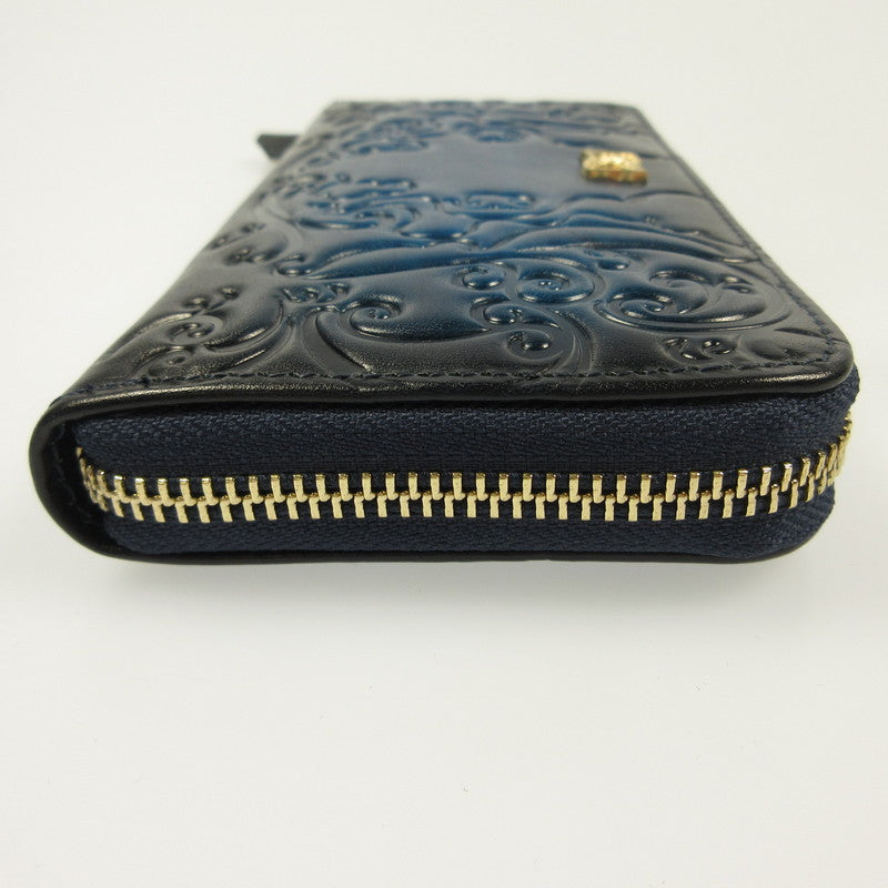 ONE PIECE Gradation Leather Long Wallet Blue