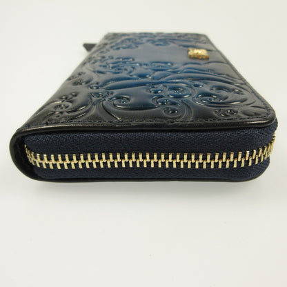 ONE PIECE Gradation Leather Long Wallet Blue