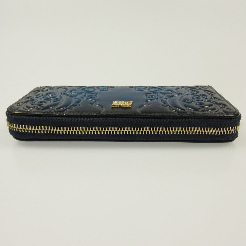 ONE PIECE Gradation Leather Long Wallet Blue