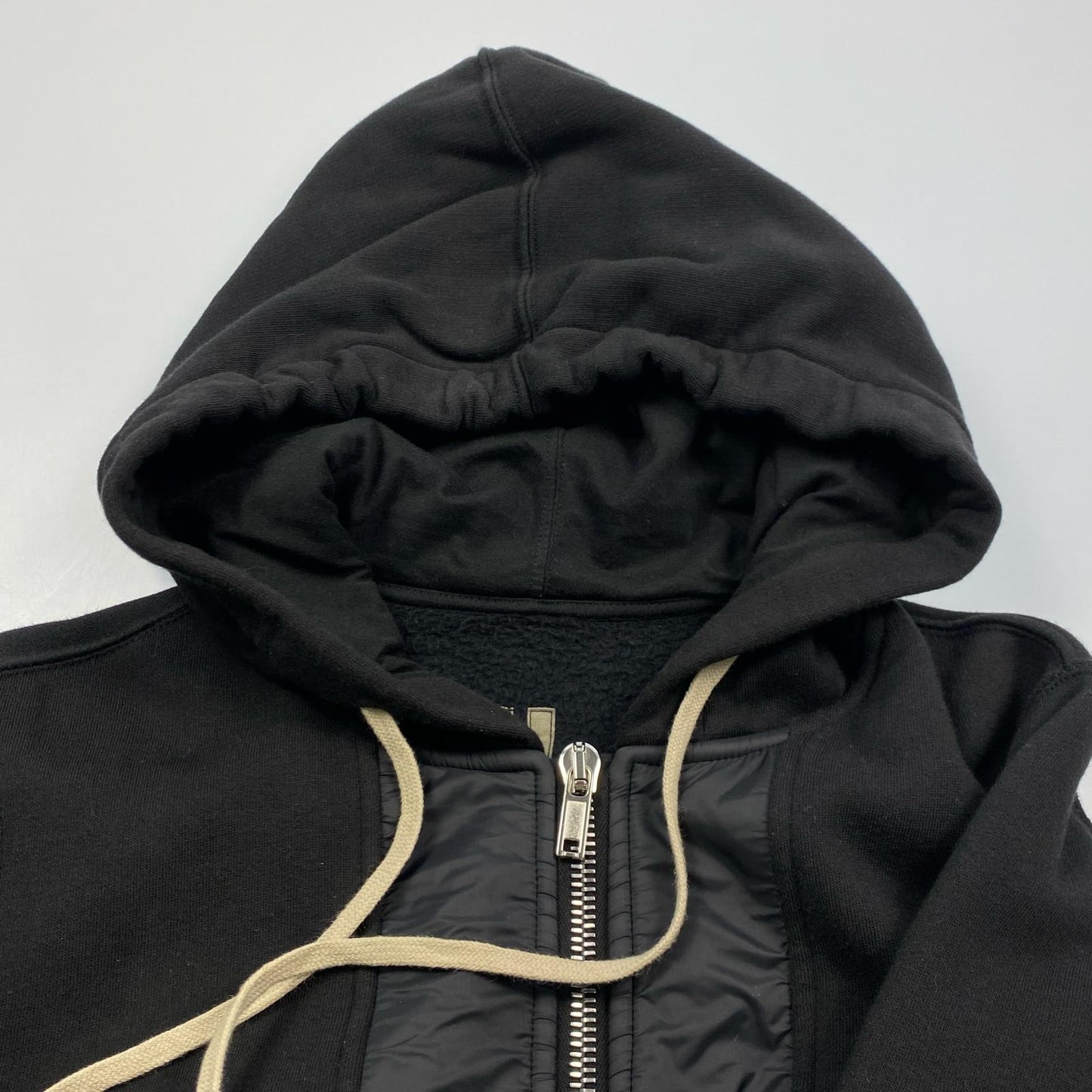 Rick Owens | Rick Owens DRKSHDW panelled drawstring hoodie DU20F1279-FND 2020A/W Black Size: S