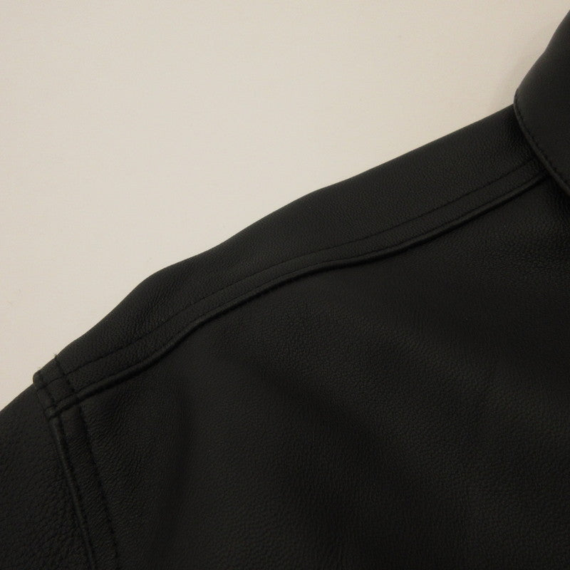 WACKOMARIA | Leather Trucker Jacket Leather 25FWE-WMO-BL02 Black Size: L